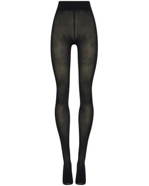 Wolford Cotton Rib Tights - Black