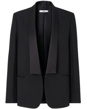 Fendi Grain De Poudre Blazer - Zwart