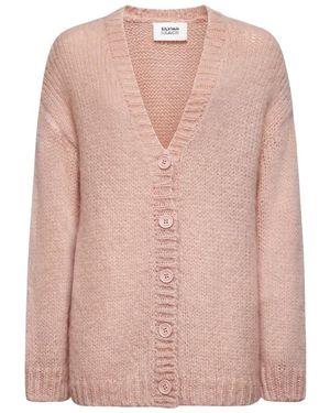 Silvian Heach Langer Cardigan Mit Ton-In-Ton-Knöpfen - Pink