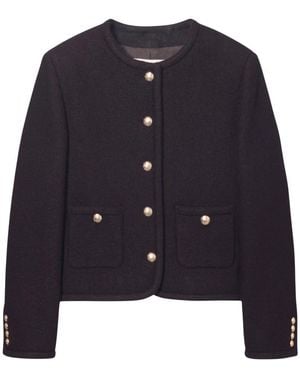 DUNST Klassischer Tweed-Blazer - Blau