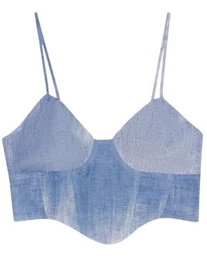 Ermanno Scervino Sleeveless Tops - Blue
