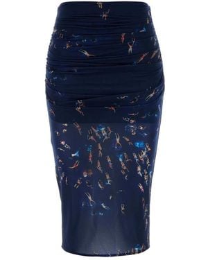 Blumarine Midi Skirts - Blue