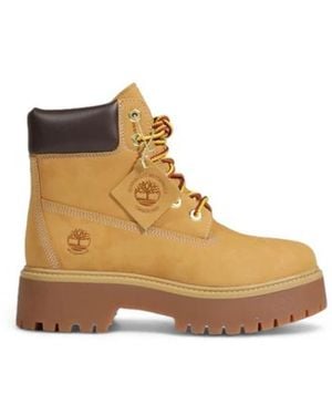 Timberland Schoenen ,Leer Stone Street 6-Inch Platform Boot - Naturel