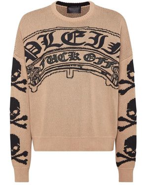 Philipp Plein Round-Neck Knitwear - Neutro