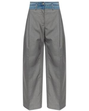 Munthe Broeken ,Grijs ,Denim Normay Pants