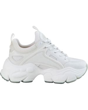 Buffalo Schoenen ,Wit ,Leer Binary C Platform Sneaker