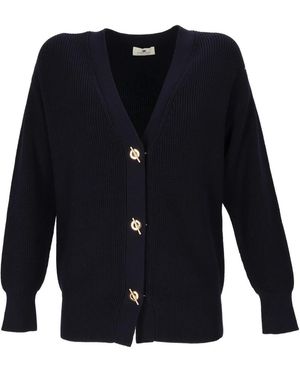 Elisabetta Franchi Cardigans - Blau