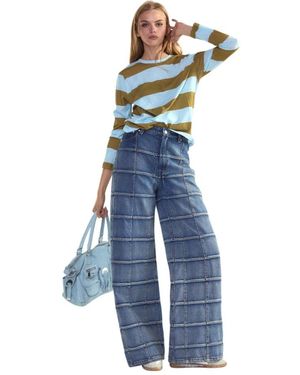 Cynthia Rowley Wide Jeans - Bleu