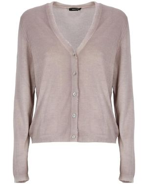 Avant Toi Cashmere En Zijde Cardigan - Bruin