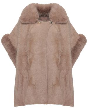 PHO® Firenze Faux Fur & Shearling Jackets - Marrón