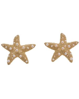 Self-Portrait Earrings - Metallic