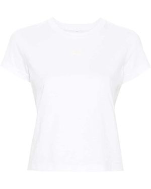 Alexander Wang Essential Shrunk Cropped Minimalist T-Shirt - White