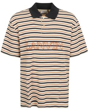 Lanvin Polo Shirts - Natural