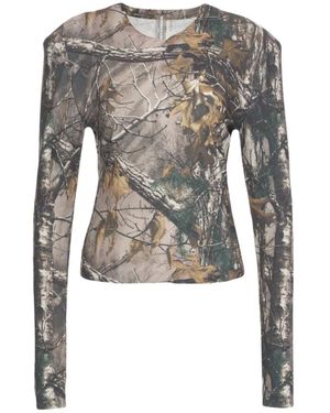 Norma Kamali Plf32 Langarmshirt - Grau