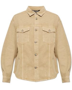 Palm Angels Denim Shirts - Neutro