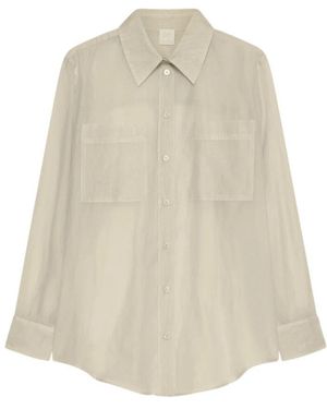 Marella Ivory Langarmhemd - Natur