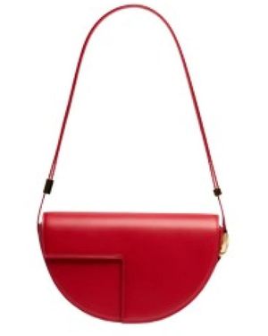 Patou Rote Halbrunde Handtasche Mit Details