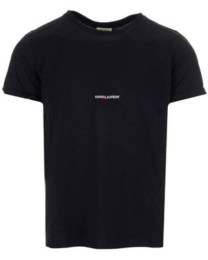 Saint Laurent Tops ,Zwart ,T-Shirts
