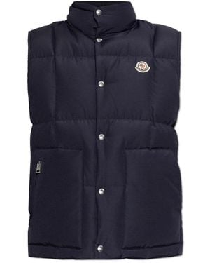 Moncler Jassen ,Blauw ,Katoen Brumelune Down Vest