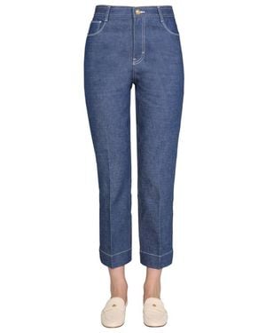 Tory Burch Cropped Jeans - Blue
