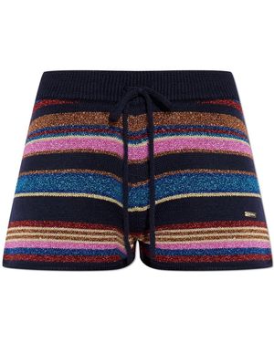 DSquared² Shorts Met Lurex Draad - Blauw