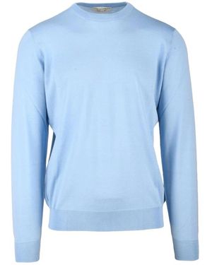 FILIPPO DE LAURENTIIS Round-Neck Knitwear - Blue