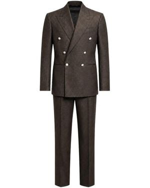 Franzese Collection Double Breasted Suit - Zwart