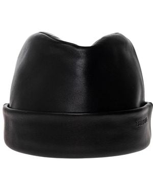 Balenciaga Accessoires ,Zwart ,Katoen Leren Hoed