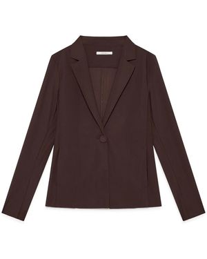 Maliparmi Soft Jersey Jas - Bruin
