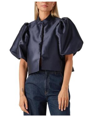Dea Kudibal Overhemden ,Blauw ,Wol Olivia Blazer Voor Stijlvolle Winteroutfits