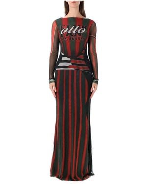 OTTOLINGER Mesh Long Dress - Rot