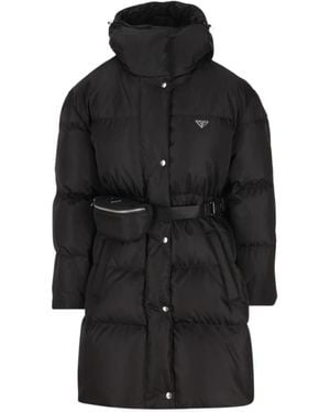 Prada Jassen ,Zwart ,Nylon Re-Nylon Down Jacket