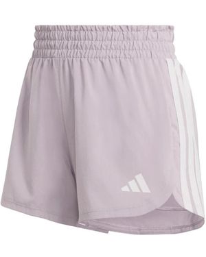 adidas Fitness ,Paars ,Polyester Pacer Workout Woven High Rise Shorts