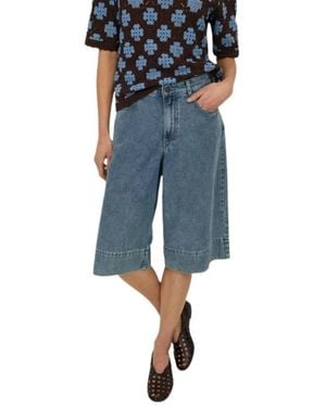 Yerse Denim Shorts - Azul