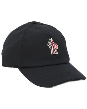 Moncler Accessoires ,Blauw ,Katoen Grenoble Cotton Baseball Cap - Zwart