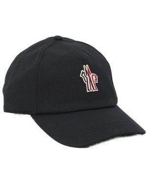 Moncler Grenoble Baumwoll-Baseballkappe - Schwarz