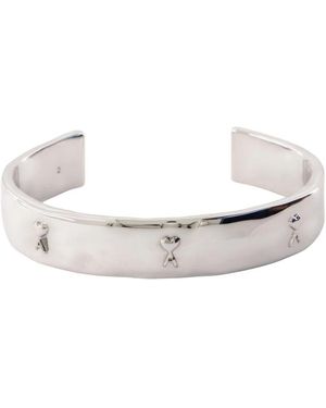 Ami Paris Hammered Ami De Coeur Armband - Metallic