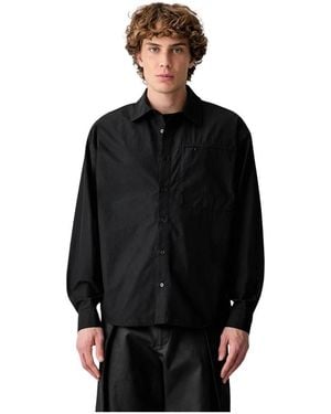 Rains Jassen ,Zwart ,Katoen Licht Geweven Shirt