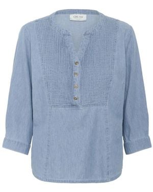 Cream Blouses - Blu
