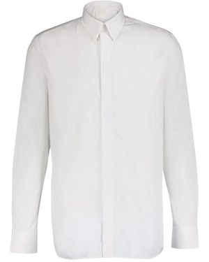 Givenchy Witte Poplin Overhemd Elegantie Comfort