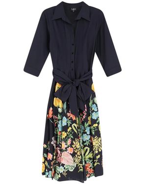 Lavi Spritz Midi Jurk - Blauw
