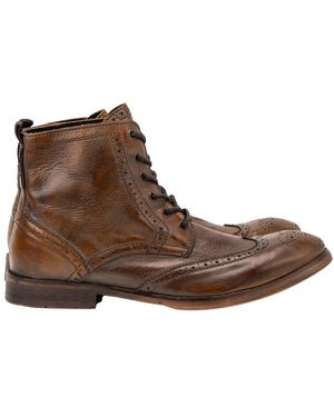 Hudson Jeans Lace-Up Boots - Bruin