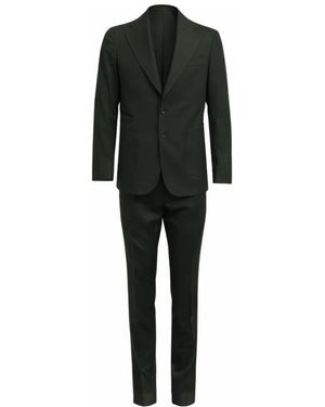Franzese Collection Single Breasted Suits - Black