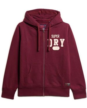 Superdry Zip-Throughs - Rojo