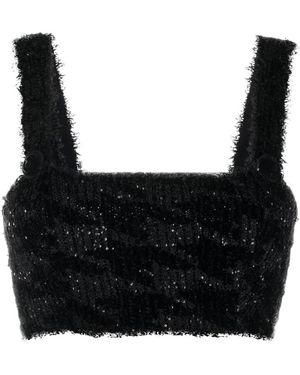 Balmain Sleeveless Tops - Black