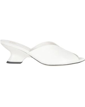 Giampaolo Viozzi Heeled Mules - White