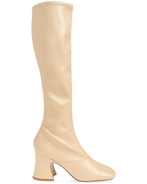 Chloé Heeled Boots - Natural