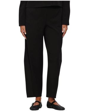 Object Broeken ,Zwart ,Polyester Objlisa Hw Ankel Barrel Pant