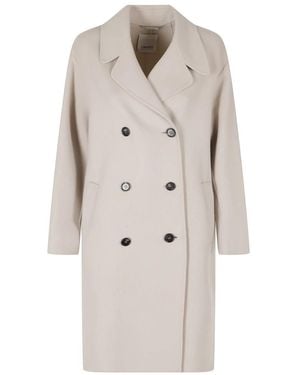 Max Mara Jassen ,Bruin ,Double-Breasted Coats - Naturel