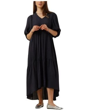 Catwalk Junkie Maxikleid Mit Stufen Elegant - Schwarz